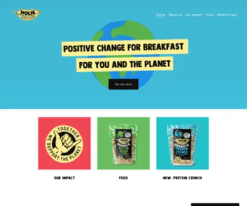 Holiefoods.com(Together we support the planet) Screenshot