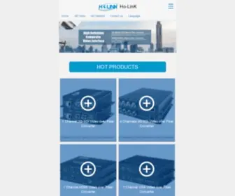 Holinktech.com(Ho-Link Technology Co., Limited) Screenshot