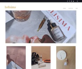 Holisima.com(Lifestyle Brand for Contemporary Women) Screenshot