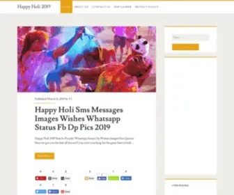 Holismsimages.com(Happy Holi 2019 Images Wishes Whatsapp Status Fb Dp) Screenshot