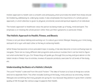 Holistic-Health-Beauty-Fitness.top(Holistic Health Beauty Fitness Top) Screenshot