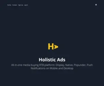 Holisticads.co(HolisticAds Media Buying Platform) Screenshot