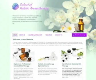 Holisticaroma.co.uk(Holistic Aromatherapy course in London) Screenshot