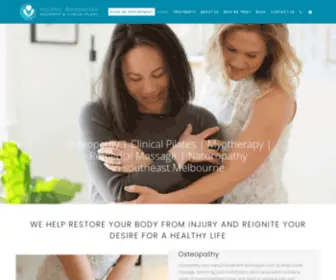 Holisticbodyworks.com.au(Osteopathy, Clinical Pilates, Remedial Massage in South East Melbourne) Screenshot