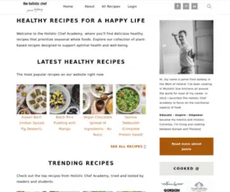 Holisticchefacademy.com(Healthy recipes for a happy life) Screenshot