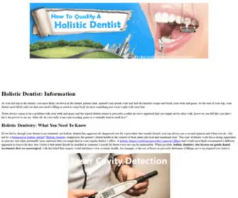 HolistiCDentist.us(Holistic Dentistry) Screenshot