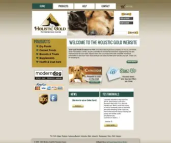 HolisticGoldpet.com(Holistic Gold Pet) Screenshot