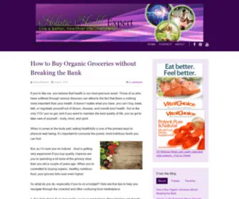 Holistichealthexpert.net(Holistic Health and Natural Health Products) Screenshot