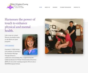 Holisticlifeinstitute.com(School of Massage and Natural Health) Screenshot