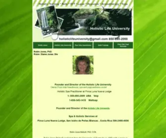 Holisticlifeuniversity.com(Robin Jones) Screenshot