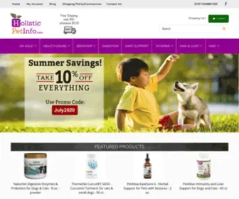 HolisticPetinfo.com(Holistic Pet Info) Screenshot