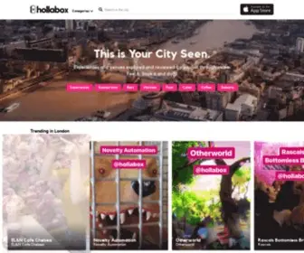 Hollabox.com(Discover London) Screenshot