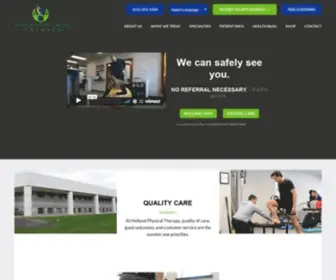 Holland-PT.com(Physical therapists at Holland Physical Therapy) Screenshot