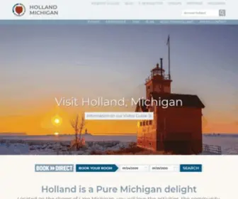 Holland.org(Holland, Michigan Visitors Bureau) Screenshot