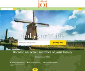Holland101.com(For those who love Netherlands) Screenshot