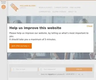 Hollandalumni.nl(Holland Alumni network) Screenshot