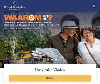Hollandamerica.com(Cruises, cruiseschippromoties, reiscruises) Screenshot