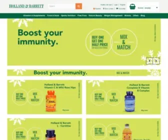 Hollandandbarrett.es(Health Retailer) Screenshot