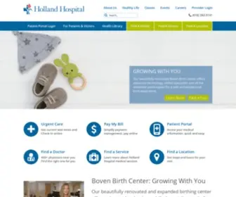 Hollandhospital.org(Holland hospital) Screenshot