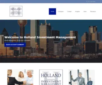 Hollandim.com(Holland Investment Management) Screenshot