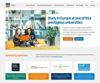 Hollandisc.com(Studying in Holland offers a world of opportunity and Holland International Study Centre) Screenshot