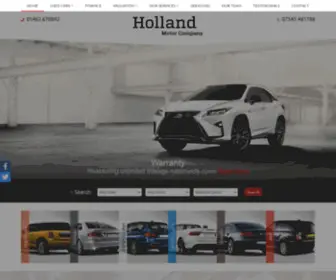 Hollandmotorco.co.uk(Used cars for sale in Letchworth Garden City & Hertfordshire) Screenshot