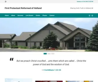 Hollandprc.org(Protestant Reformed Church of Holland MI) Screenshot