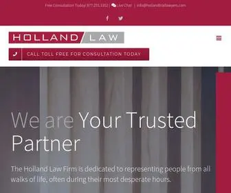 Hollandtriallawyers.com(Holland Law Firm) Screenshot