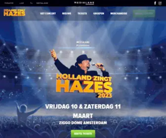 Hollandzingthazes.nl(Holland Zingt Hazes) Screenshot