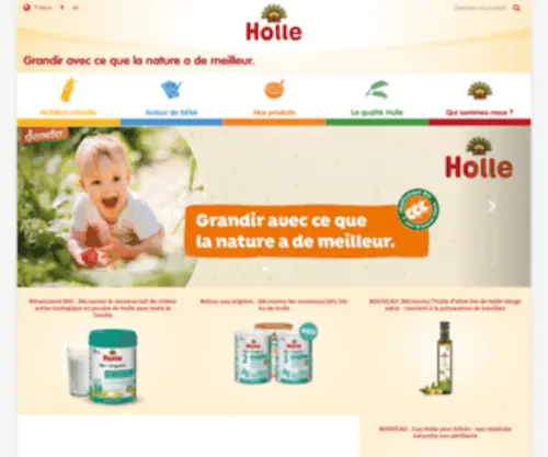 Holle.fr(Holle baby food) Screenshot