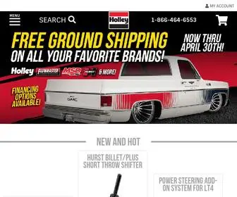 Holley.com(Holley is home to the top automotive performance brands inc) Screenshot