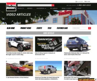 Holleytv.com(Holley Motor Life) Screenshot