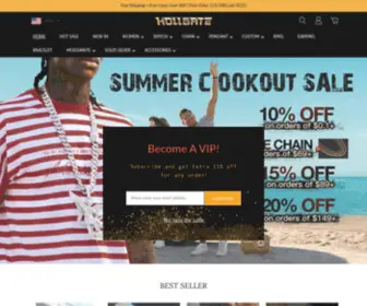 Hollgate.com(Hip hop jewelry) Screenshot