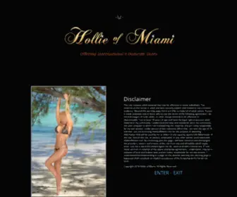 Hollieofmiami.com(Hollie of Miami) Screenshot