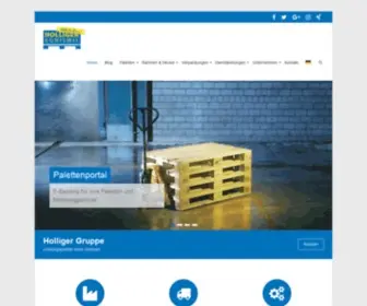 Holliger.com(Paletten kaufen) Screenshot