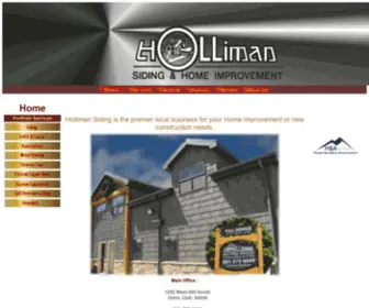 Hollimansiding.com(Holliman Siding and Home Improvement) Screenshot