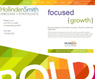 Hollindensmith.com(Hollinden Marketers and Strategists) Screenshot