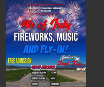 Hollisterairshow.com(Fireworks, Fly-in and Music 2019) Screenshot