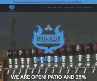 Hollisterbrewco.com(Hollister brewing co) Screenshot