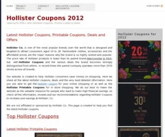 Hollistercoupon.org(Hollister Coupons) Screenshot