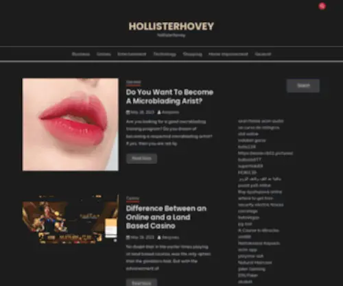 Hollisterhovey.com(Hollisterhovey) Screenshot