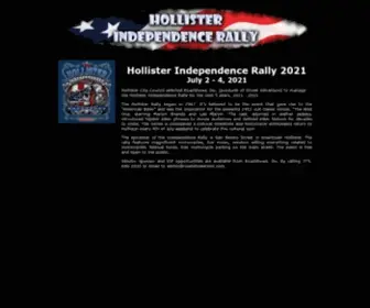 Hollisterindependencerally.com(Hollister Independence Motorcycle Rally 2020) Screenshot