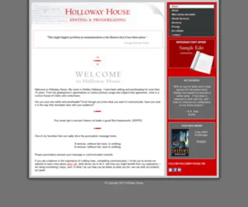 Hollowayhouse.me(Holloway House) Screenshot