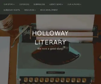 Hollowayliteraryagency.com(We love a good story) Screenshot