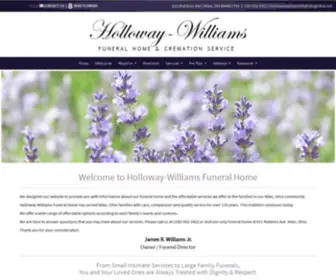 Hollowaywilliamsfuneralhome.com(Holloway Williams Funeral Home) Screenshot