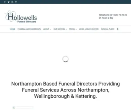 Hollowells.co.uk(Northampton Funeral Directors) Screenshot