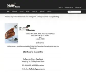 Hollybacon.co.nz(Shop Online) Screenshot