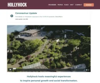 Hollyhock.ca(Cortes Island Accommodation) Screenshot