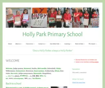 Hollyparkschool.co.uk("Once a Holly Parker) Screenshot