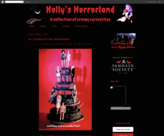 Hollyshorrorland.com(Holly's Horrorland) Screenshot